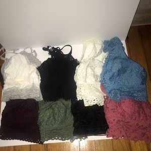 Bralette bundle- 7 total. all size MD. BLACK IN TOP ROW IS NO LONGER INCLUDED